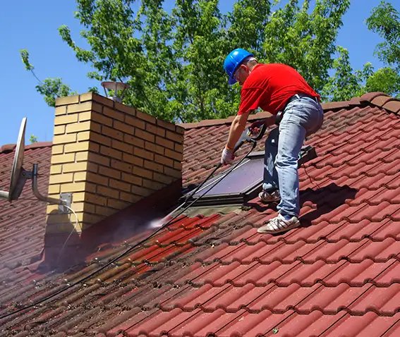 Nettoyage démoussage toiture Lancy