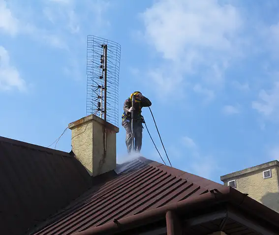 Nettoyage démoussage toiture Vernier